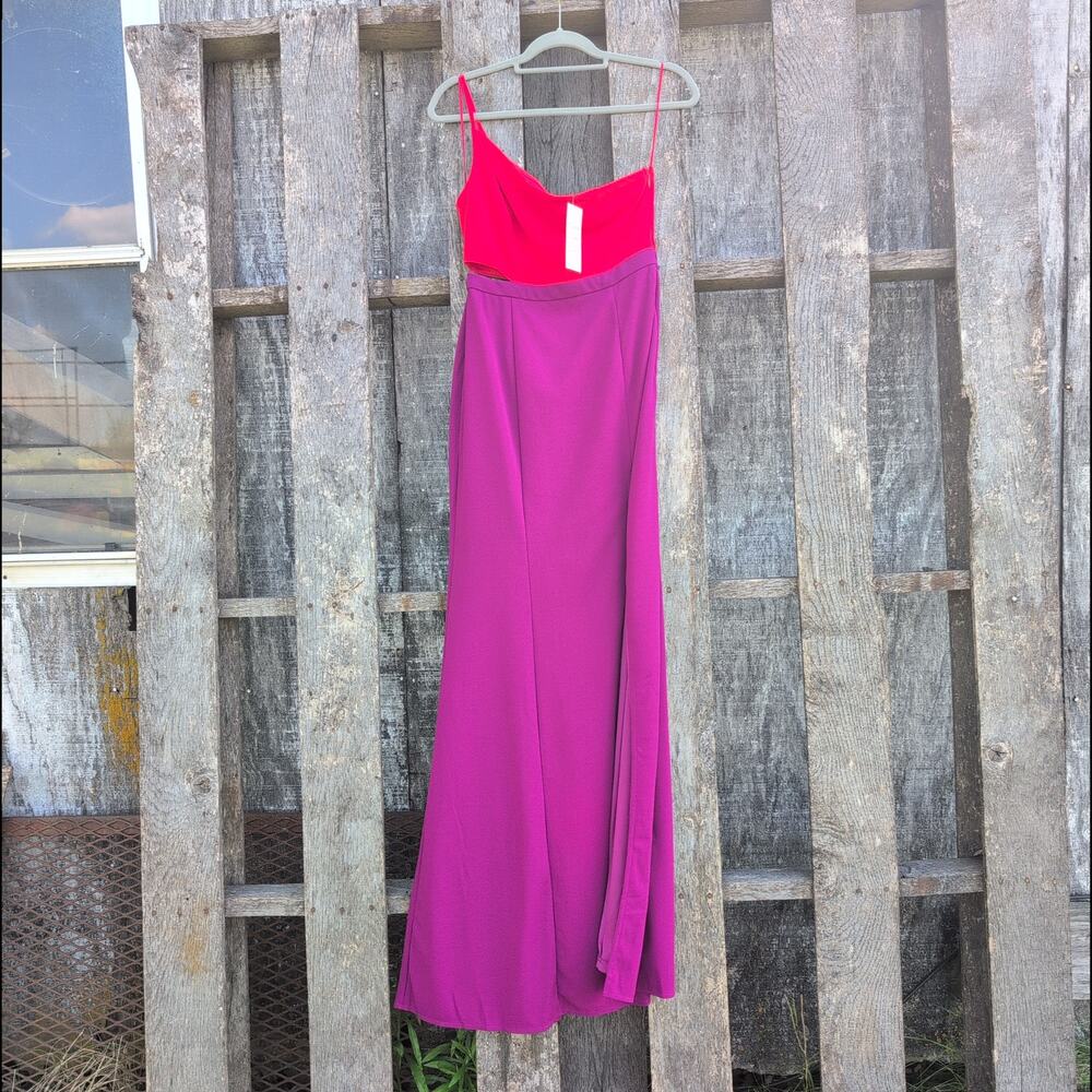 Maniju NWT Dopamine Maximalist Bodycon Side Cutout Evening Gown Women's Medium